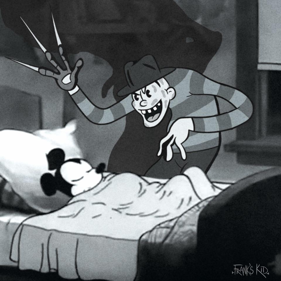 One, two, Freddy's coming for you Mickey. 