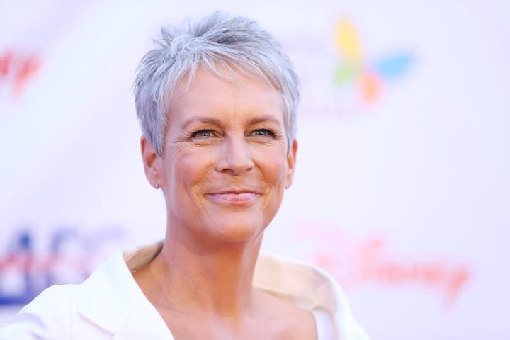 Jamie Lee Curtis at a childrens hospital event in 2012