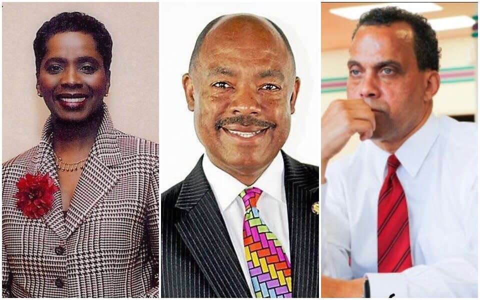 Left to right: Shirley Smith, John Barnes Jr., and Jeff Johnson resemble Shontel Brown ideologically, but believe they would represent the district better. (Photo: Facebook/Jeff Johnson for Congress)