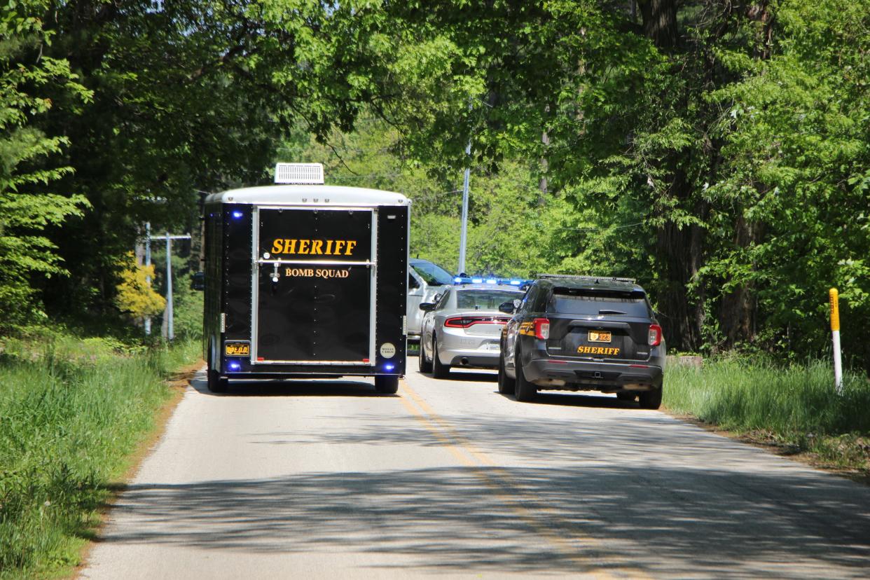 The Ashland County Sheriff's bomb squad responded to an incident Wednesday afternoon.
