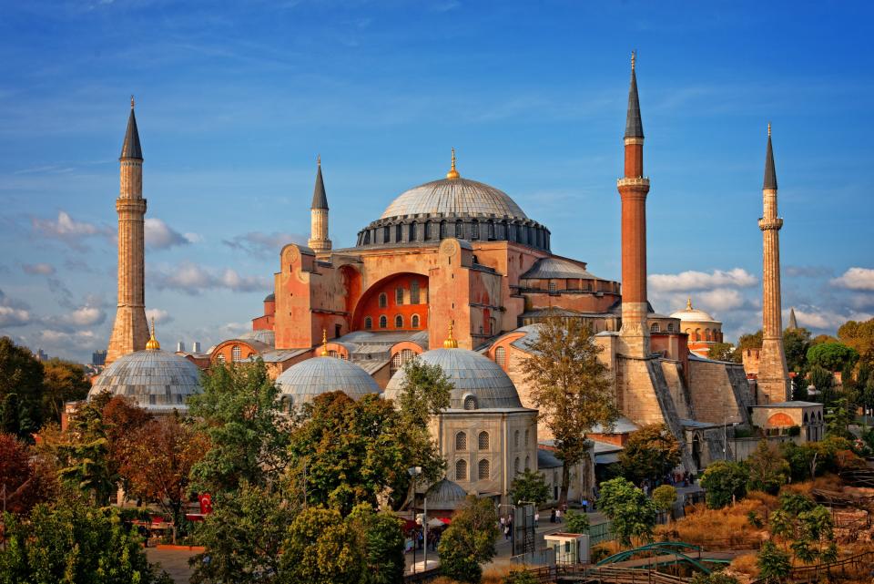 Hagia Sophia, one of the most recognizable buildings in the world, is considered the epitome of Byzantine architecture.