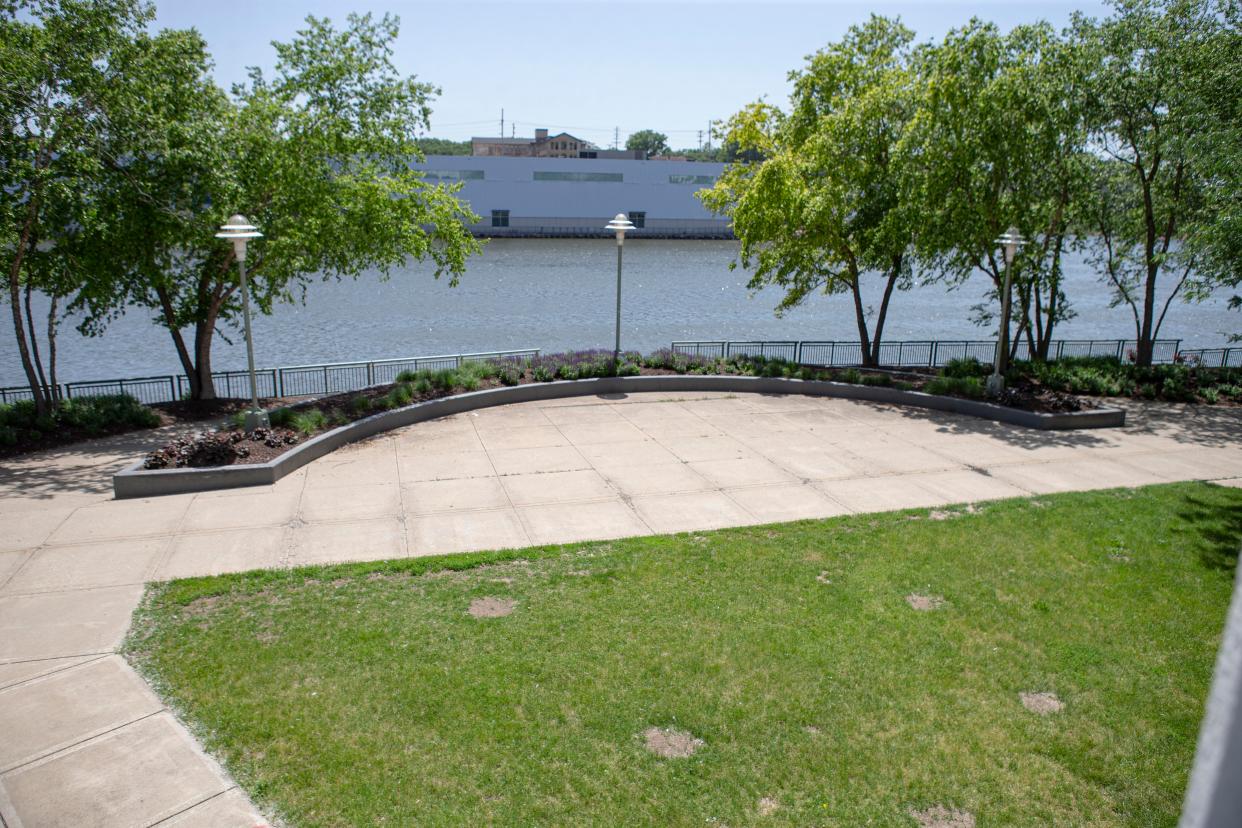 Davis Park, seen on Tuesday, June 14, 2022, in Rockford, could be getting a boat dock. City officials could soon begin seeking bids for repair of a seawall and construction of a boat dock.