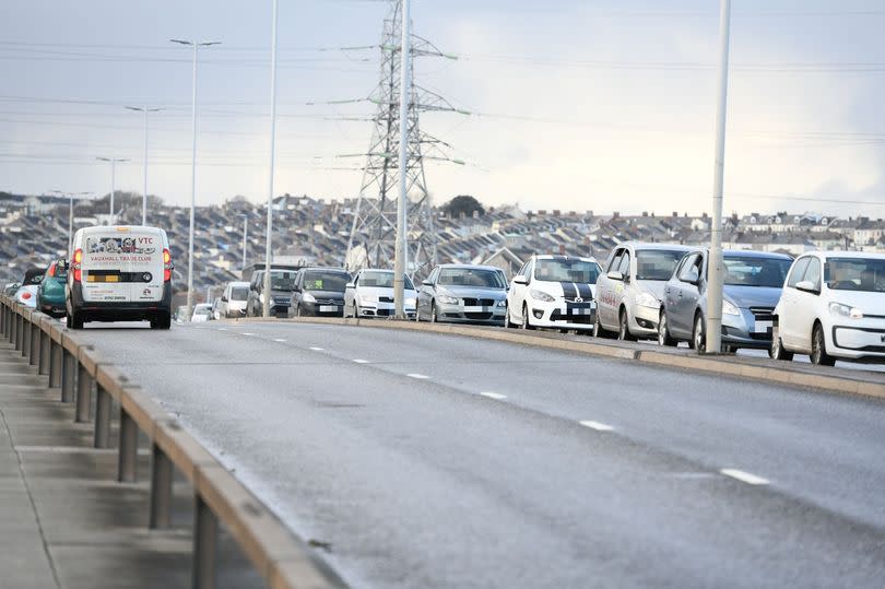 Traffic on Laira Bridge (file image)