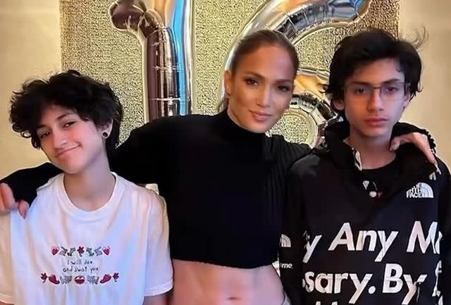 <p>IG/Jennifer Lopez</p> Hijos de Jennifer Lopez cumplen 16 aÃ±os