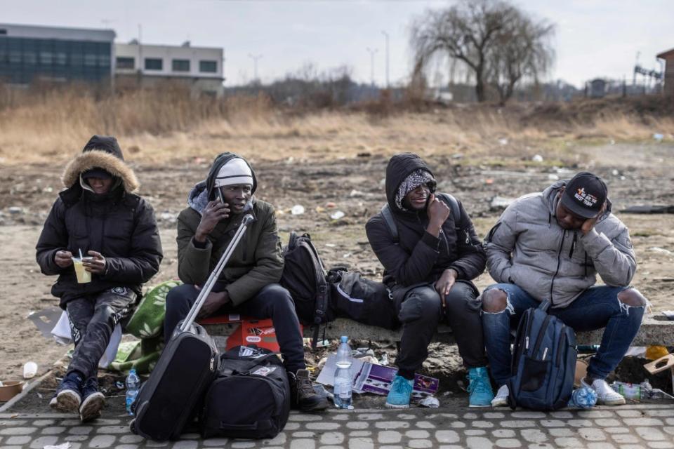 Black people living in Ukraine told The Independent that they have been abandoned during the worsening crisis. (AFP via Getty Images)