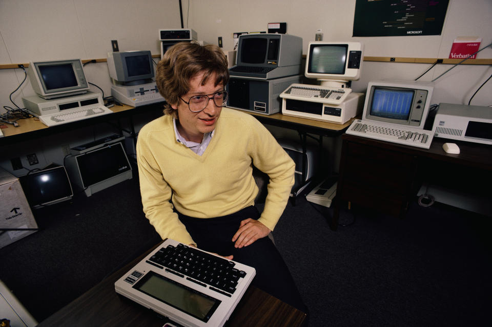 Una imagen del cofundador de Microsoft Bill Gates al comienzo de su exitosa carrera como empresario. Foto: © Doug Wilson/CORBIS/Corbis via Getty Images.