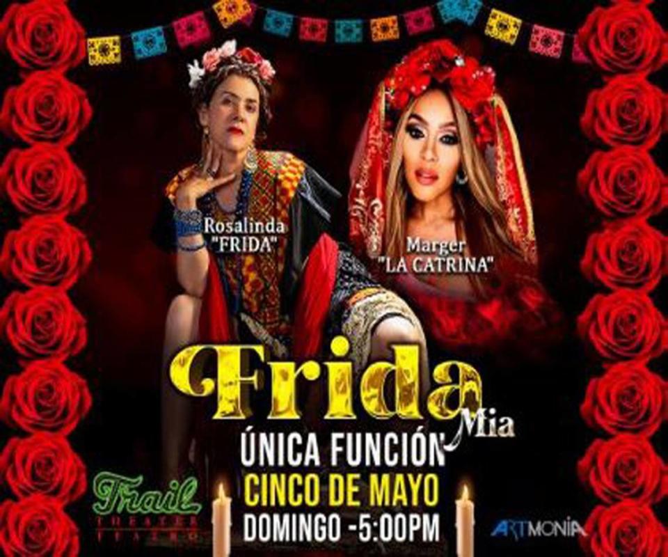 Rosalinda Rodríguez interpretará ‘Frida mía’, solo una noche en el Teatro Trail.