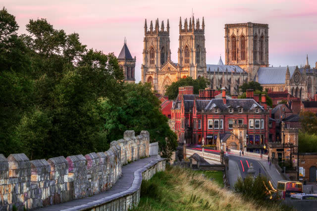 York Minster and City Wall, England