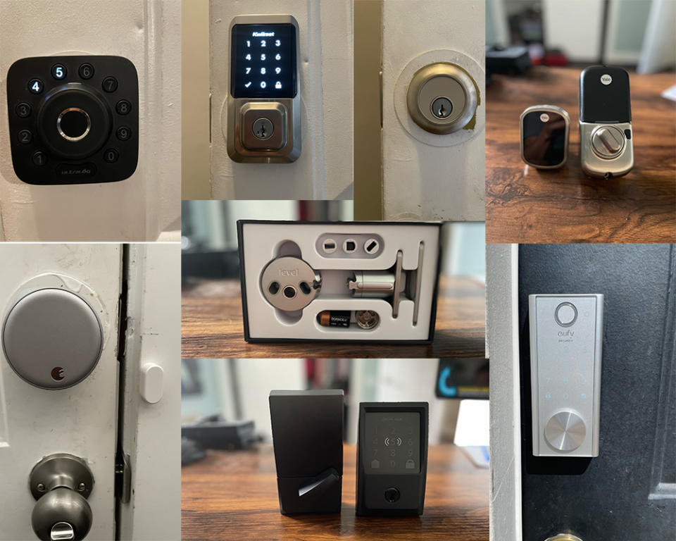 collage of all smart locks