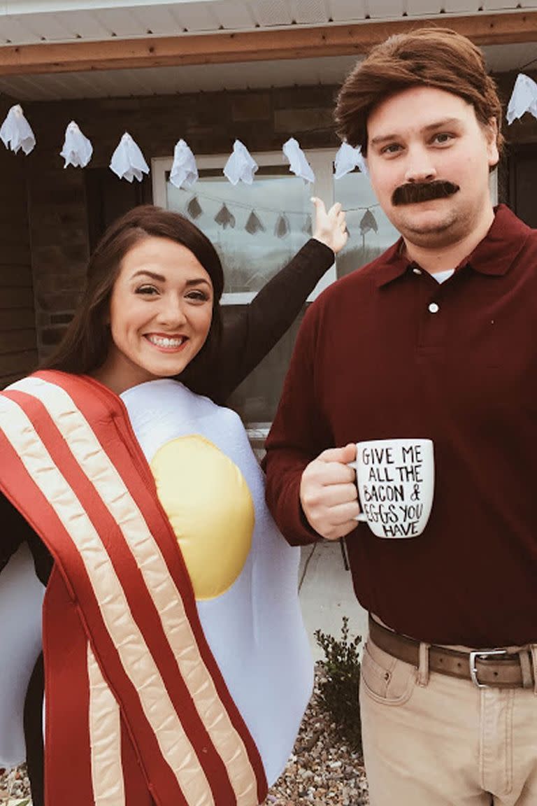 Ron Swanson and Breakfast Halloween Costume