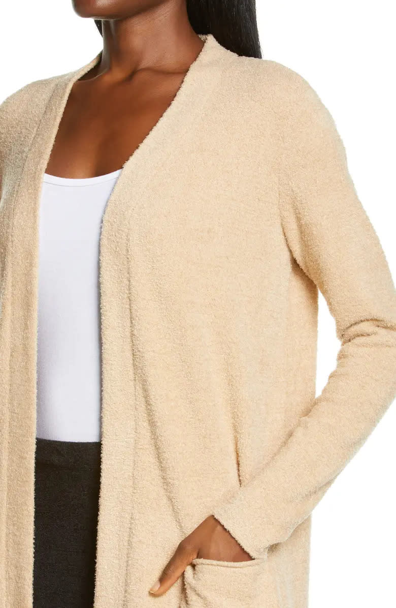 Barefoot Dreams CozyChic Lite Long Cardigan. Image via Nordstrom.