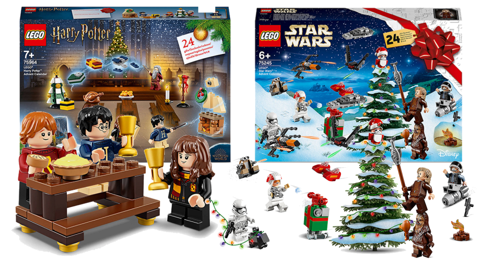 Der Harry Potter und Star Wars Adventskalender wird einigen die Vorweihnachtszeit versüßen [Bild: Yahoo Style/ Lego]