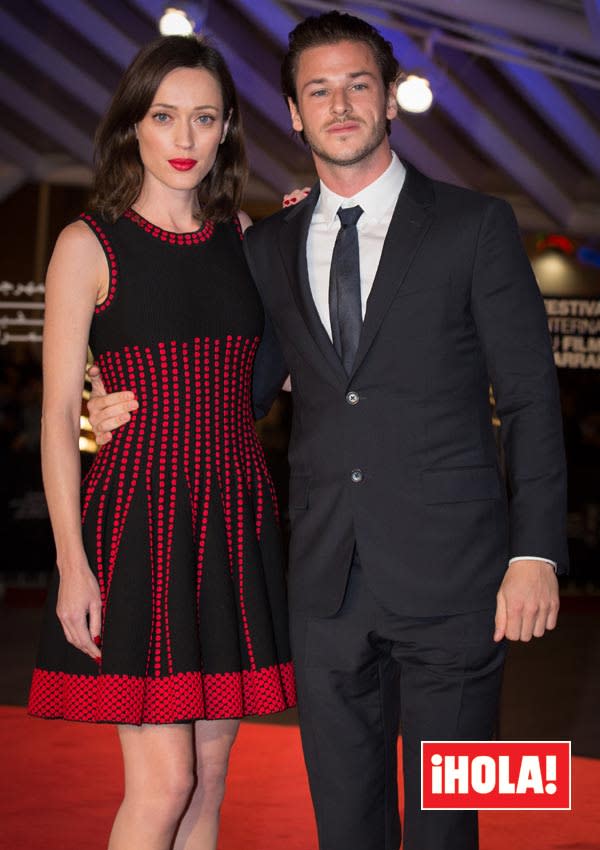 Gaspard Ulliel y su novia