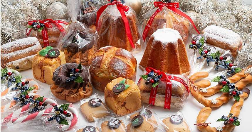 甜點遊戲外賣櫃的聖誕水果麵包。（圖／台北華國大飯店提供）
