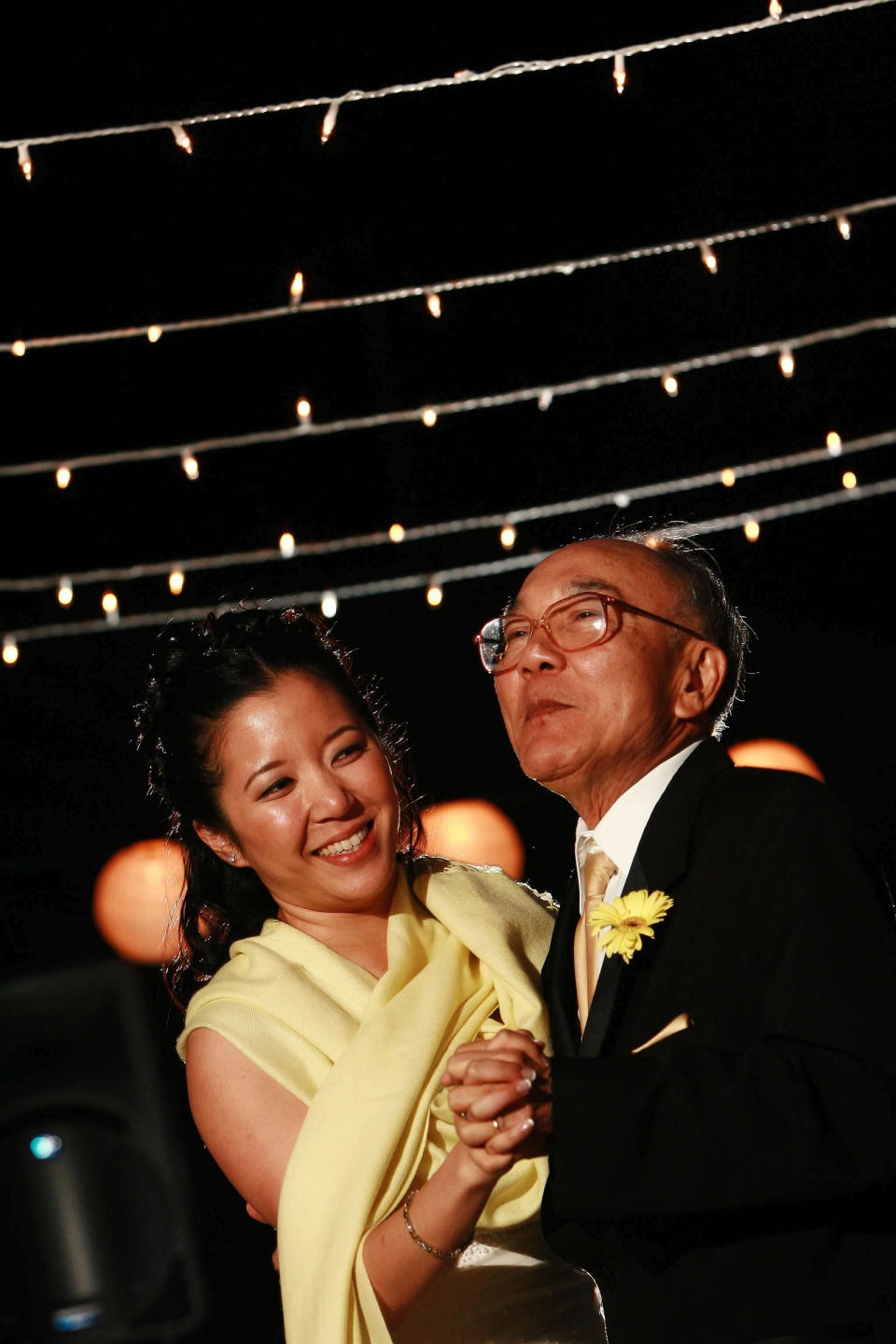 The author and her father, dancing together at Phan's wedding in 2006.<span class="copyright">Craig Mitchelldyer</span>