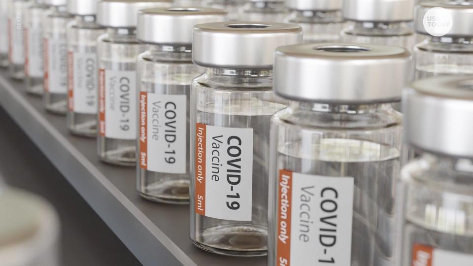 Vials of COVID-19 vaccine