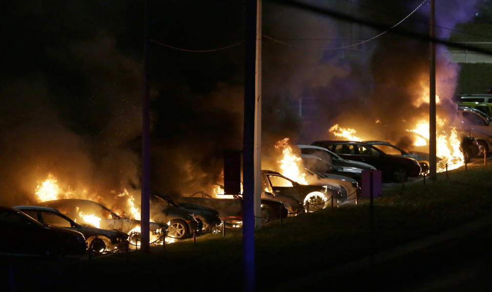 Dramatic images from the 2014 Ferguson protests sparked by the police shooting of Michael Brown