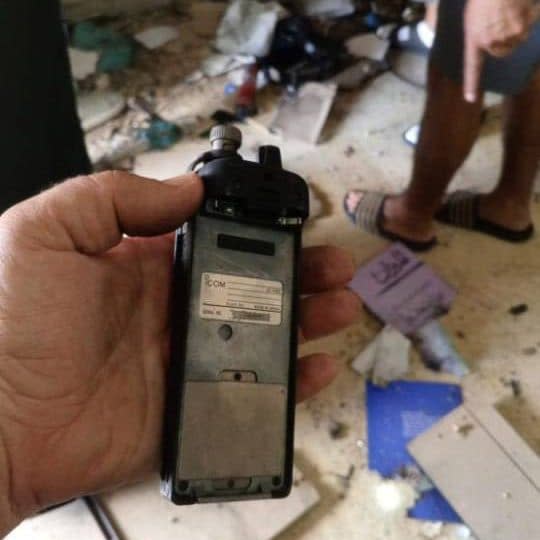 A walkie-talkie that is reported to have exploded in Beirut