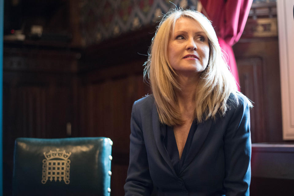 Former cabinet minister, Esther McVey, launches Blue Collar Conservatism at the Houses of Parliament in London today.