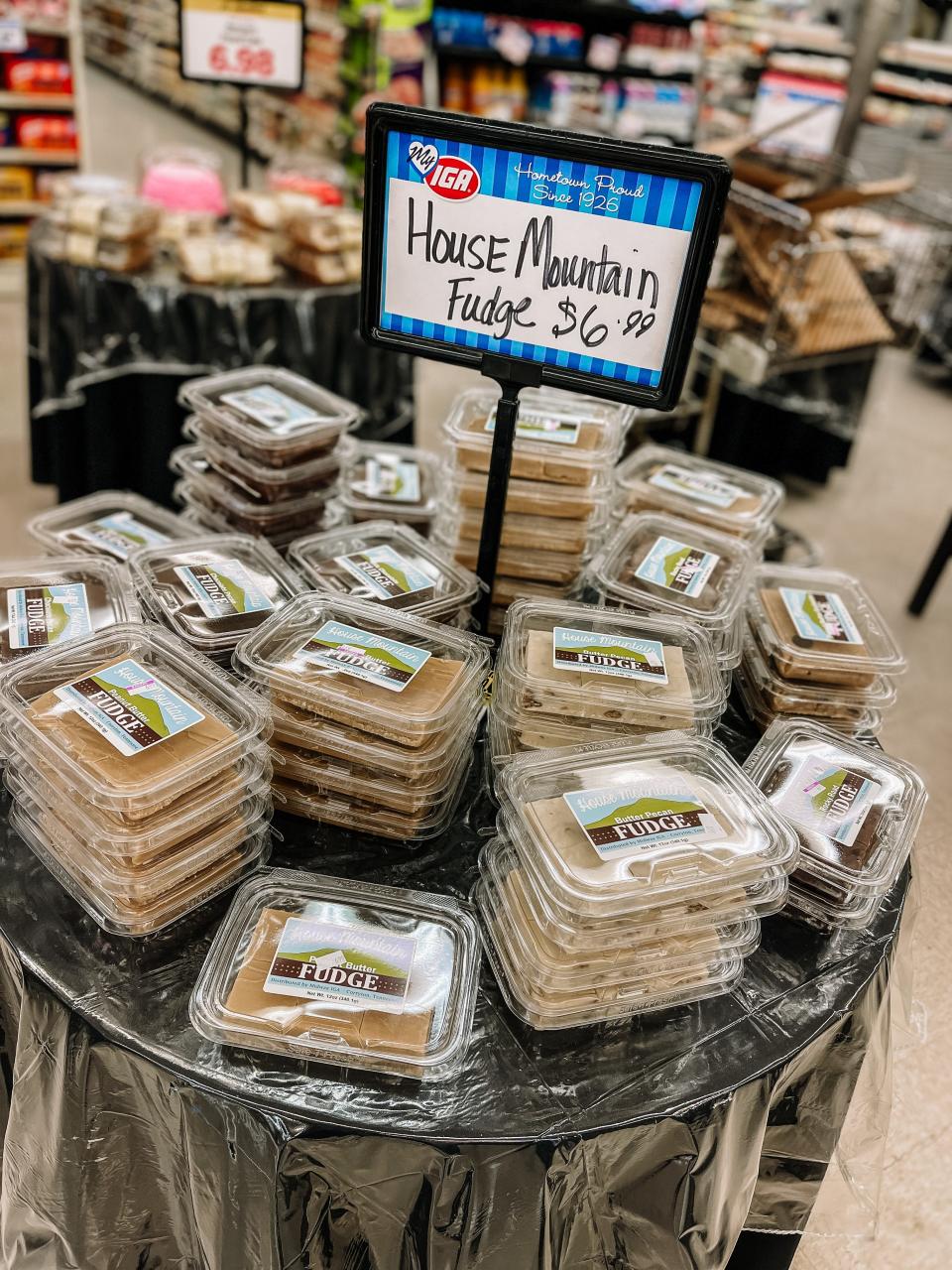 A local company makes fudge under the Longmires’ House Mountain market label every winter.