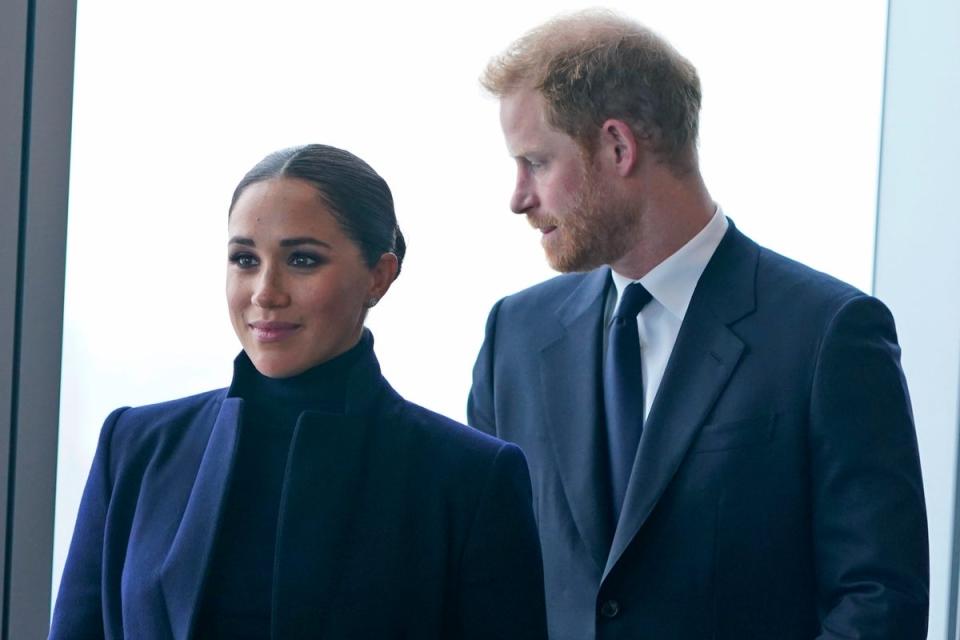 The Duke and Duchess of Sussex (Copyright 2021 The Associated Press. All rights reserved.)