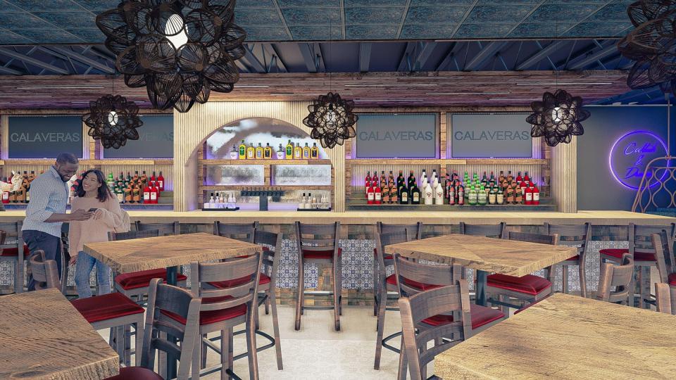 A rendering of Casa Calaveras, opening soon in Middletown.