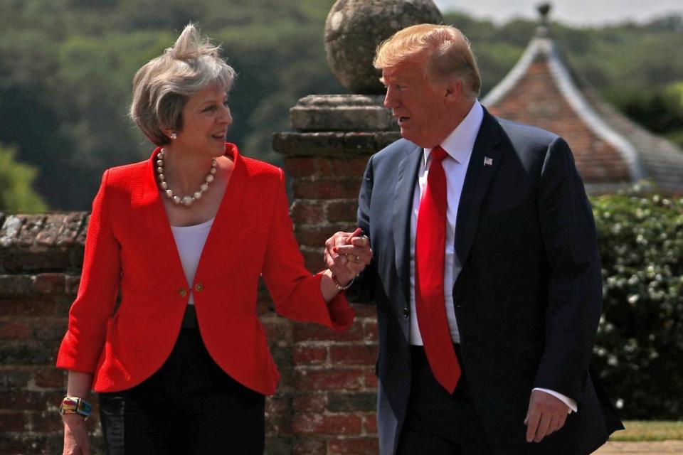 Donald Trump said he gave the Prime Minster a