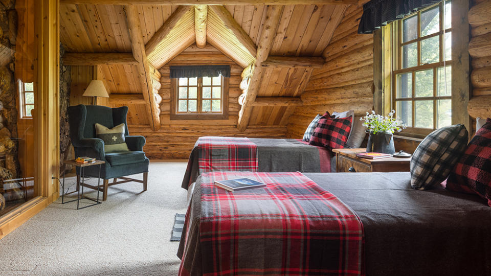 The bedrooms are very cabin chic. - Credit: Aaron Kraft/Krafty Photos