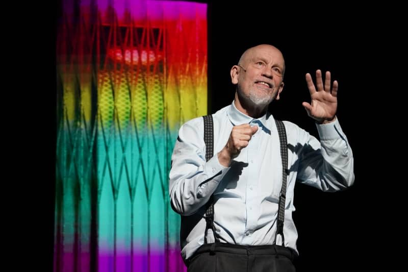 US actor John Malkovich performs on stage at the Thalia Theater during the rehearsal of the play "In the Solitude of Cotton Fields". The German premiere of the play "In the Solitude of Cotton Fields", directed by Timofey Kulyabin, will take place on April 20. Marcus Brandt/dpa