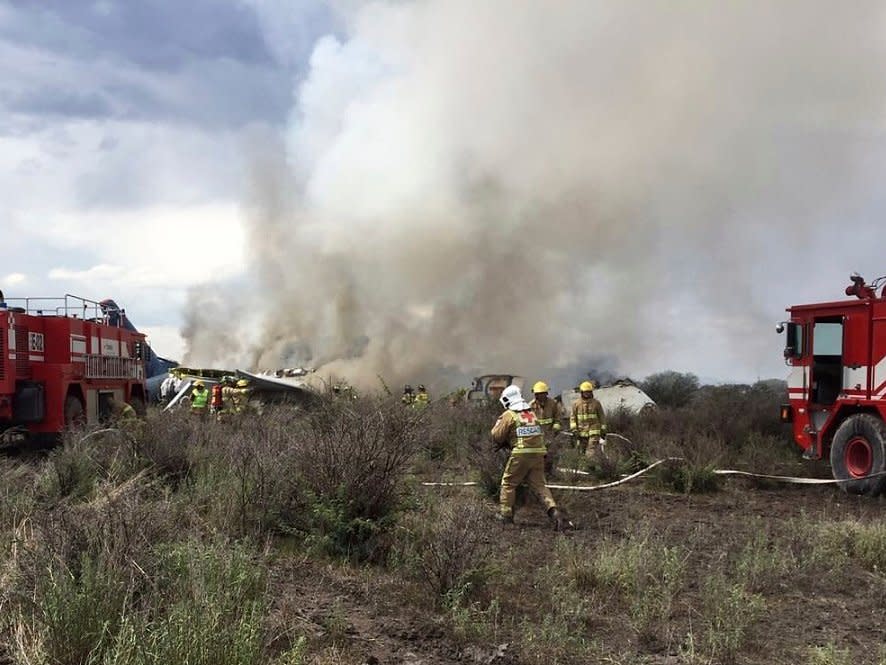 Fotos: Así fue el accidente de Aeroméxico en Durango