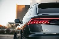 <p>The slope of the rear liftgate tells you the Q8 could be placed in the "SUV coupe" class alongside <a rel="nofollow noopener" href="https://www.caranddriver.com/bmw/x6" target="_blank" data-ylk="slk:the BMW X6;elm:context_link;itc:0;sec:content-canvas" class="link ">the BMW X6</a> and <a rel="nofollow noopener" href="https://www.caranddriver.com/reviews/2016-mercedes-benz-gle-class-coupe-first-drive-review" target="_blank" data-ylk="slk:the Mercedes-Benz GLE coupe;elm:context_link;itc:0;sec:content-canvas" class="link ">the Mercedes-Benz GLE coupe</a>.</p>