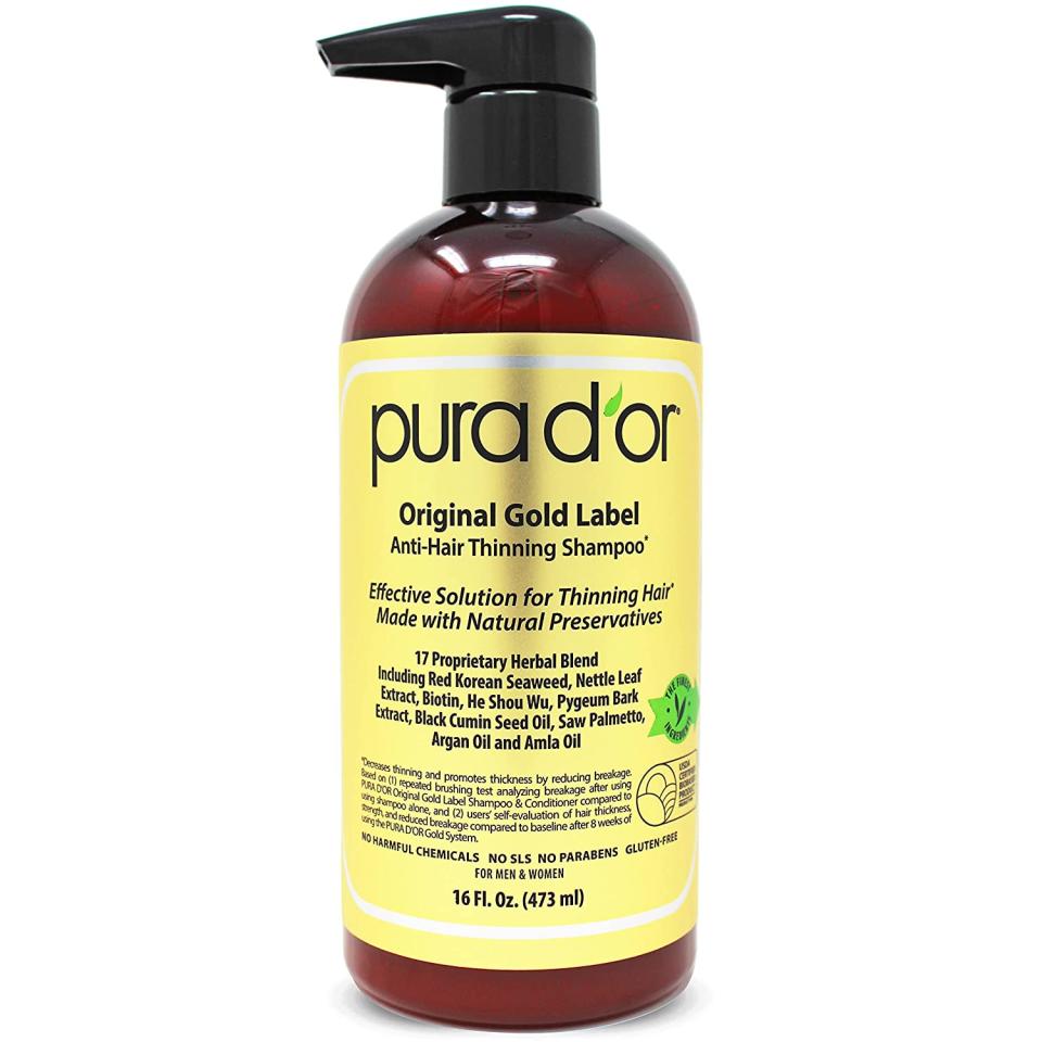 PURA D’OR Original Gold Label Anti-Thinning Biotin Shampoo bottle