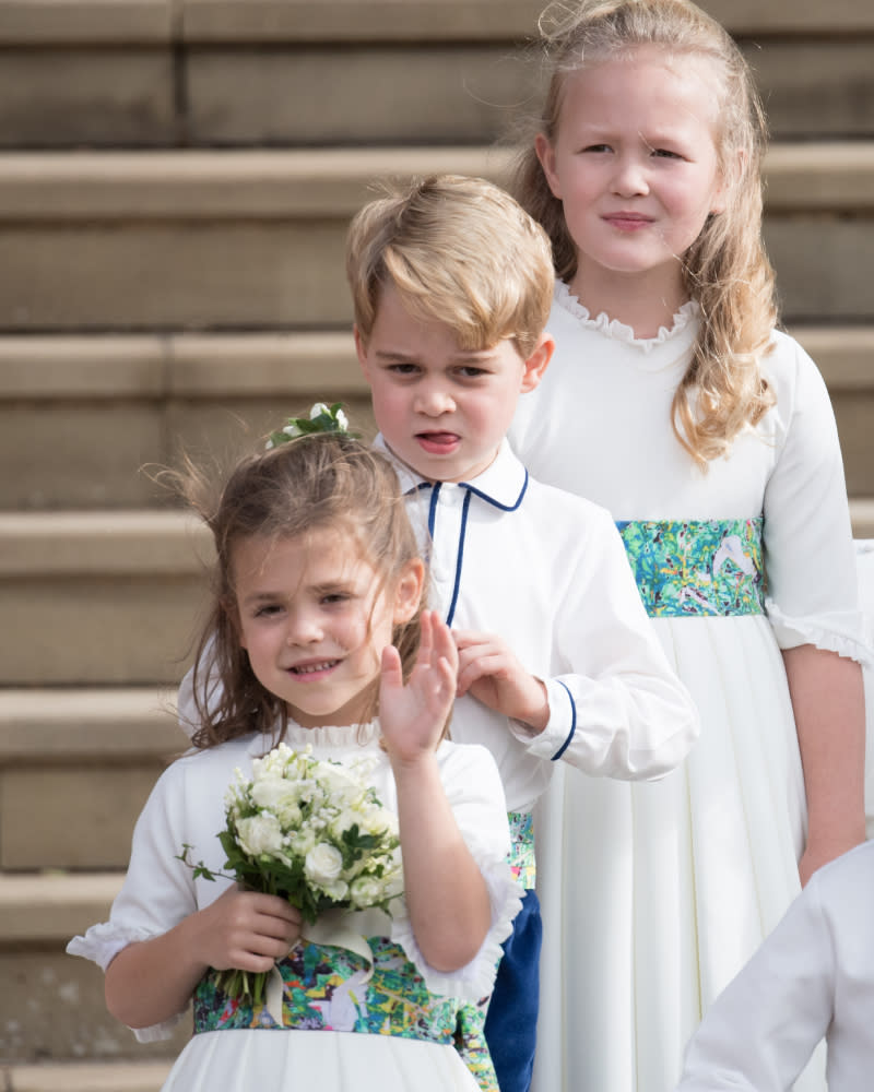 8. Prince George's grumpy wedding face