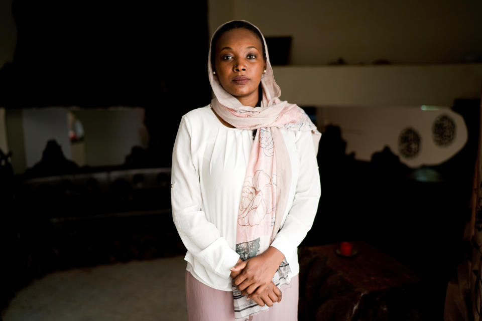 Shems Osman, 32, employee at an international company, poses for a photograph in Khartoum, Sudan, June 29, 2019. Osman studied psychology in Canada. She has Canadian citizenship but she chose to return to Sudan. (Photo: Umit Bektas/Reuters)