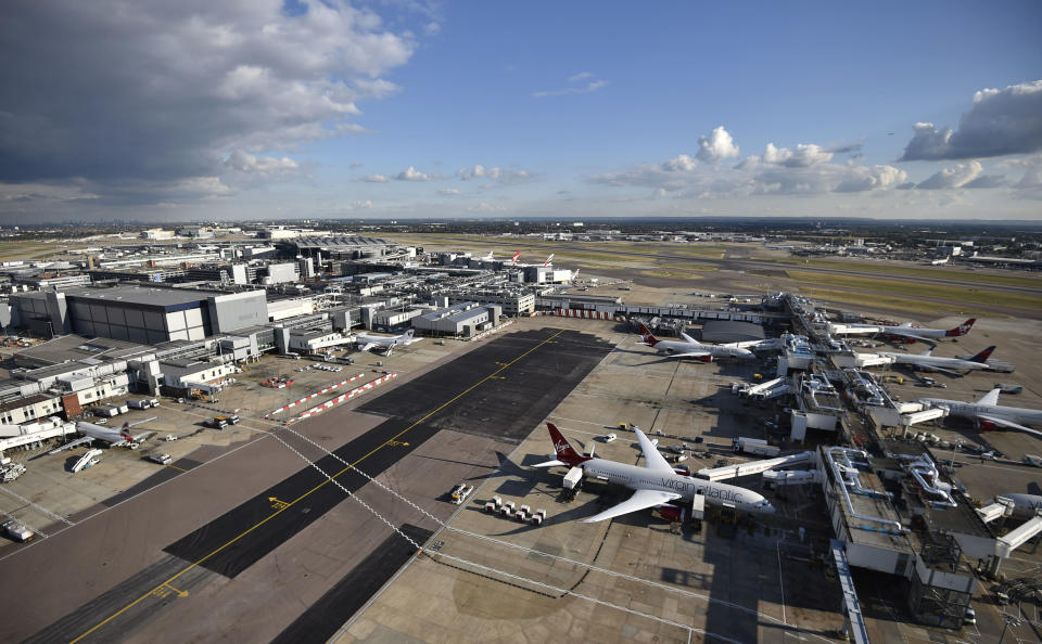 Heathrow Airport is at a standstill on Tuesday night after a reported drone sighting. Stock image. (PA)