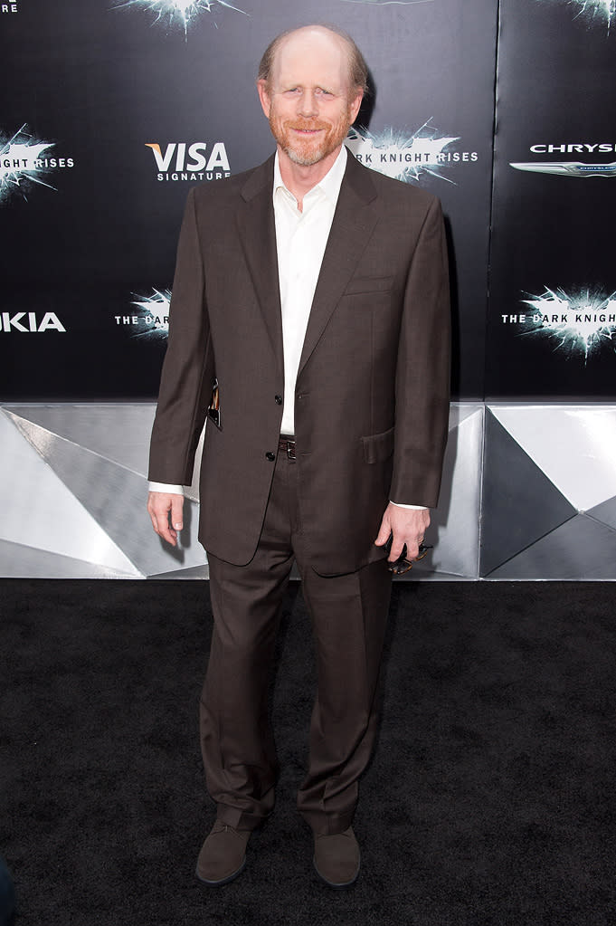 Ron Howard arrives at the New York City premiere of "The Dark Knight Rises" on July 16, 2012