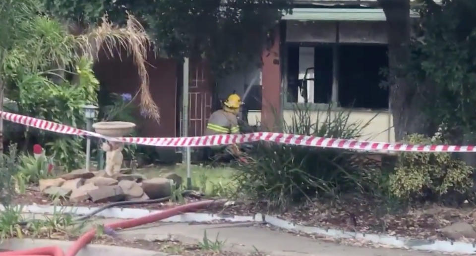 The family is said to have lost everything in the fire. Source: 7 News