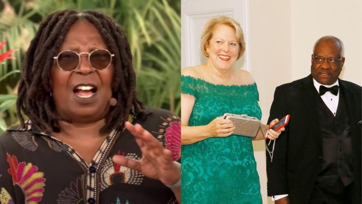 The View Whoopi Goldberg Sends Warning To Clarence Thomas Amid Roe Rollback He Better Hope That They Dont Come For You With Loving