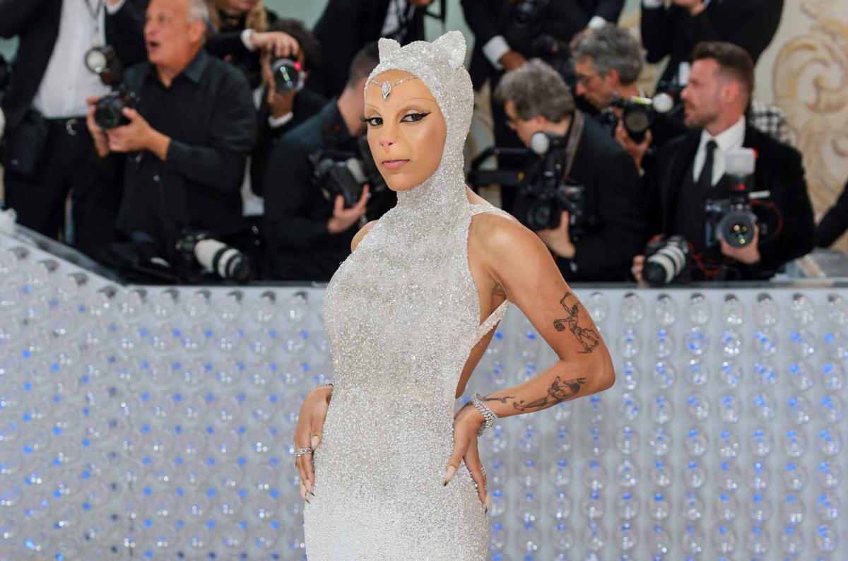 Bad Bunny Is All Glam in Backless Suit at 2023 Met Gala