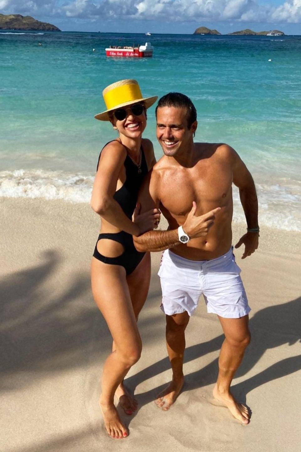 Spencer Matthews pictured with wife Vogue Williams (Spencer Matthews and Vogue Williams / Instagram)