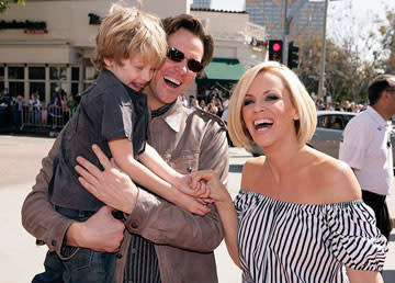 Jenny's son Evan Asher, Jim Carrey and girlfriend Jenny McCarthy at the Los Angeles premiere of 20th Century Fox's  Dr. .Seuss' Horton Hears a Who