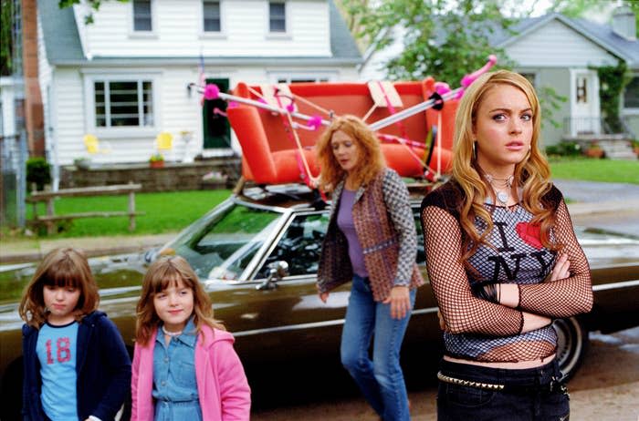 Maggie Oskam, Rachael Oskam, Glenne Headly, Lindsay Lohan in Confessions of a Teenage Drama Queen