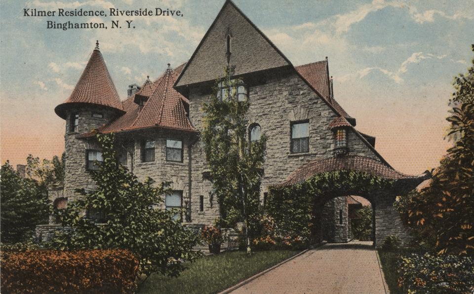 An early 1900s view of Jonas Kilmer mansion on Riverside Drive, now Temple Concord.