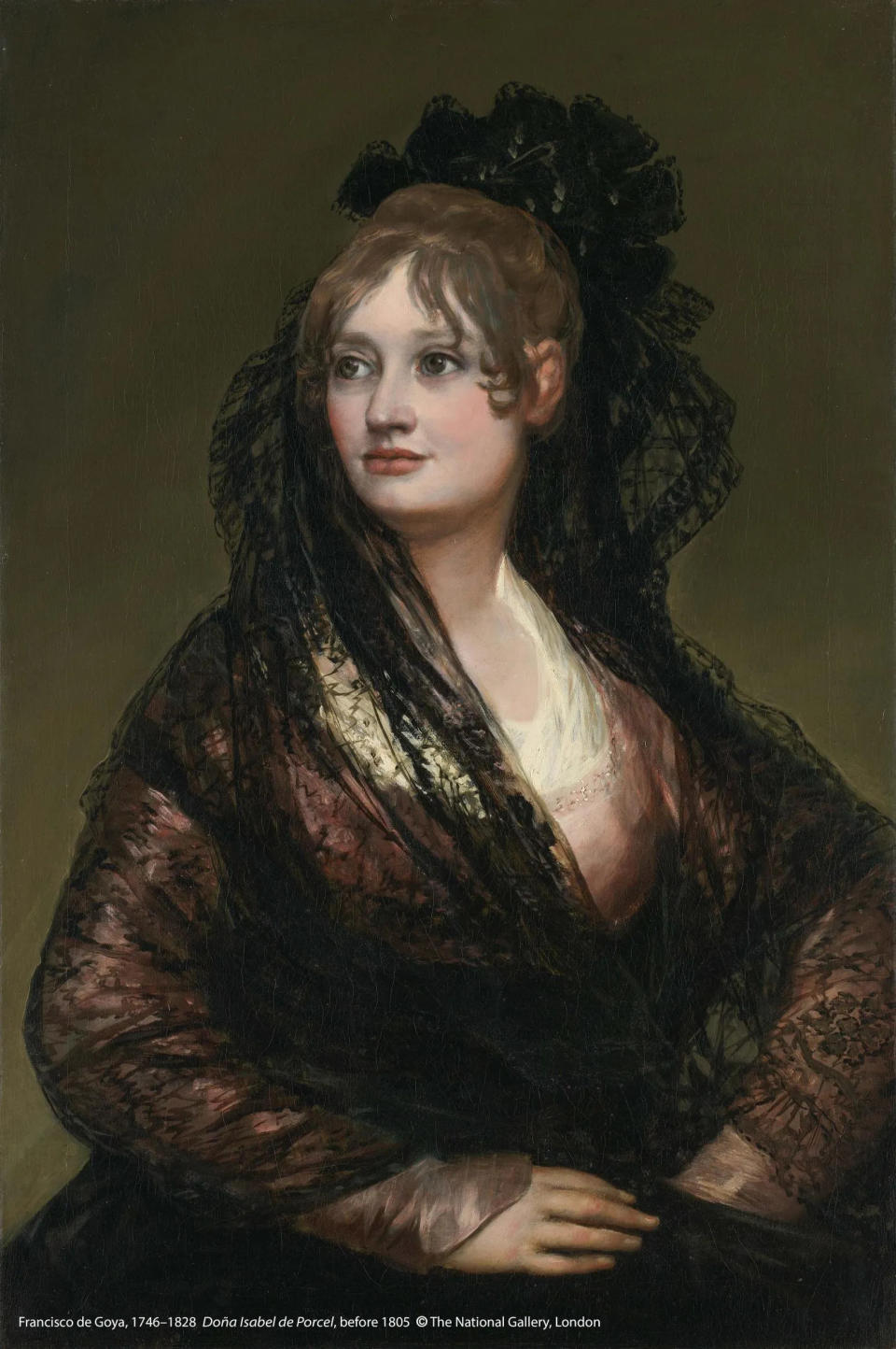 5.法蘭西斯科．德．哥雅（1746-1828）作品〈依莎貝爾．德．波爾塞爾女士〉，1805年之前創作。圖片版權：英國國家藝廊c（圖／奇美博物館提供）