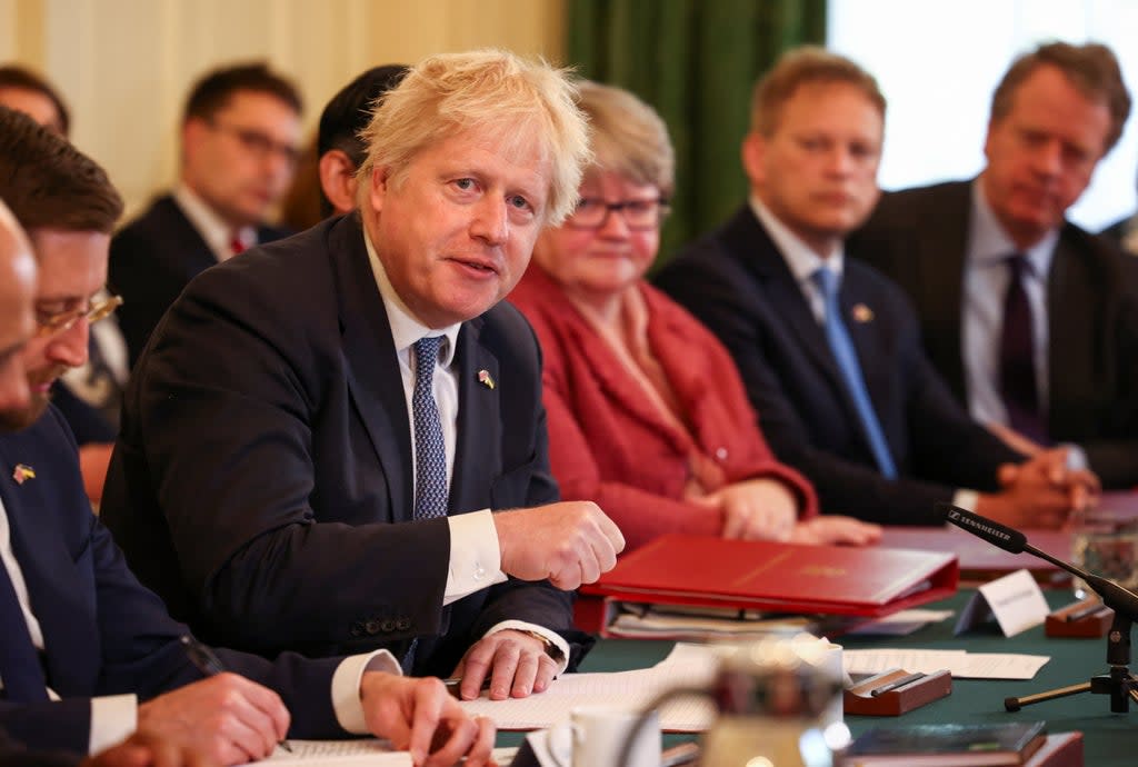 Prime Minister Boris Johnson and his Cabinet met on Tuesday to discuss the next steps on dealing with the Northern Ireland Protocol (Henry Nicholls/PA) (PA Wire)