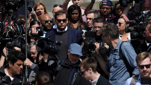 PHOTO: Rep. George Santos leaves Central Islip Federal Courthouse in Central Islip, N.Y., May 10, 2023. (Shannon Stapleton/Reuters)