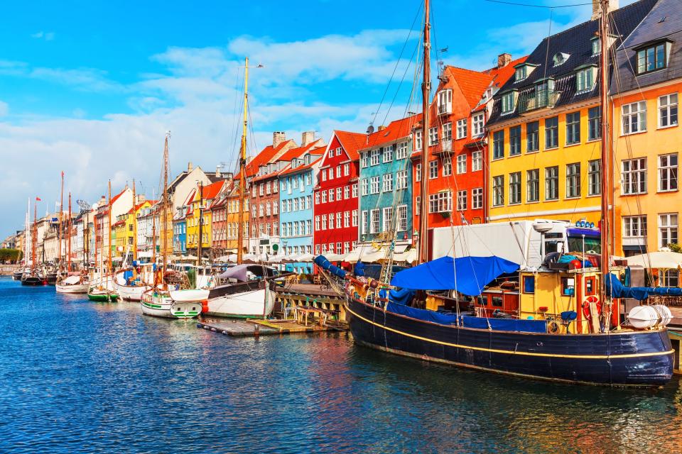 The Nyhavn waterfront of Copenhagen - Credit: AP