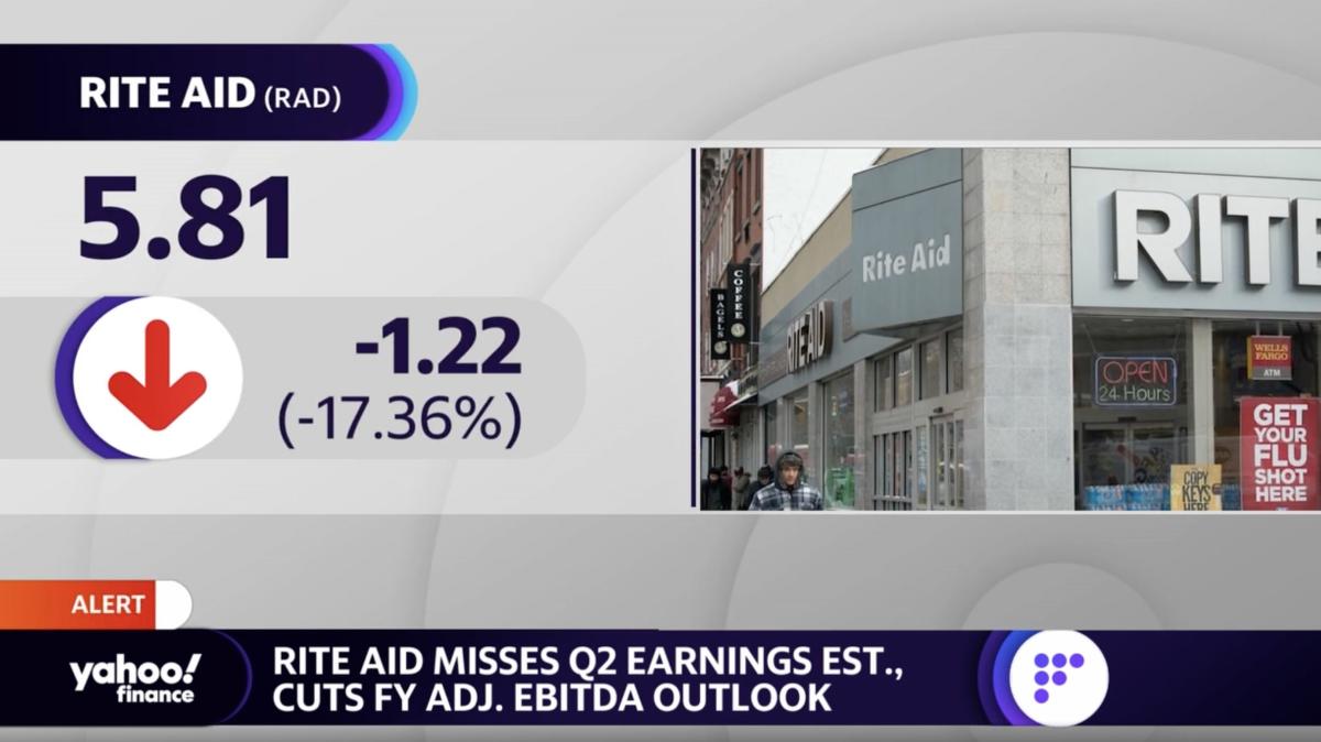 Rite Aid stock dives on earnings miss, trimmed outlook