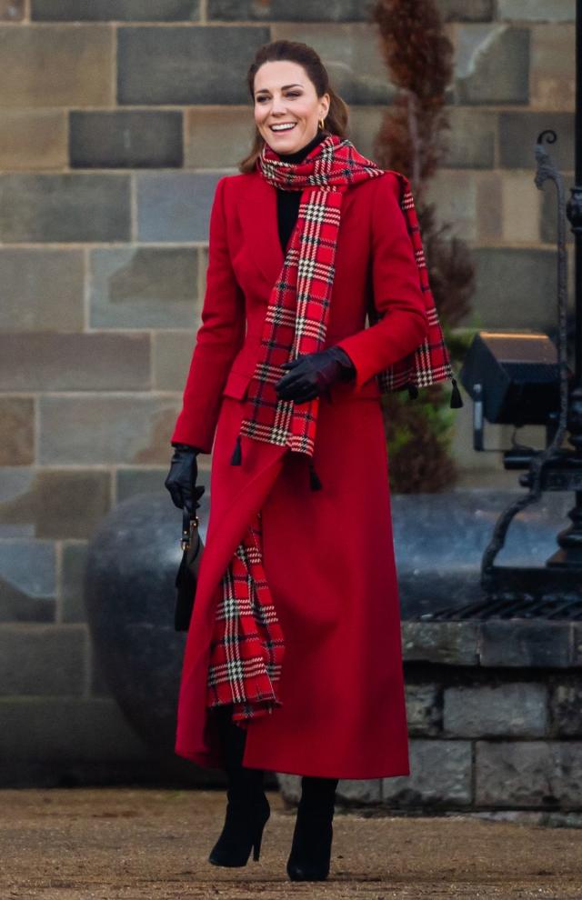 Kate Middleton's Plaid / Tartan Coat by Miu Miu