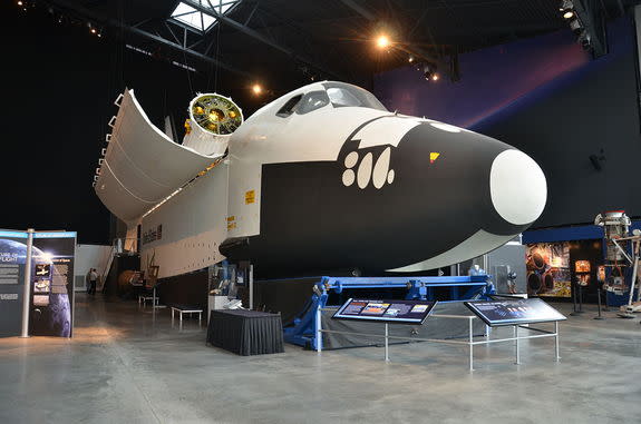 The Full Fuselage Trainer (FFT), NASA's full-length space shuttle mockup, on display at Seattle's Museum of Flight. <a href="http://www.collectspace.com/news/news-110912a.html" rel="nofollow noopener" target="_blank" data-ylk="slk:See collectSPACE.com for more photos of the FFT.;elm:context_link;itc:0;sec:content-canvas" class="link ">See collectSPACE.com for more photos of the FFT.</a>